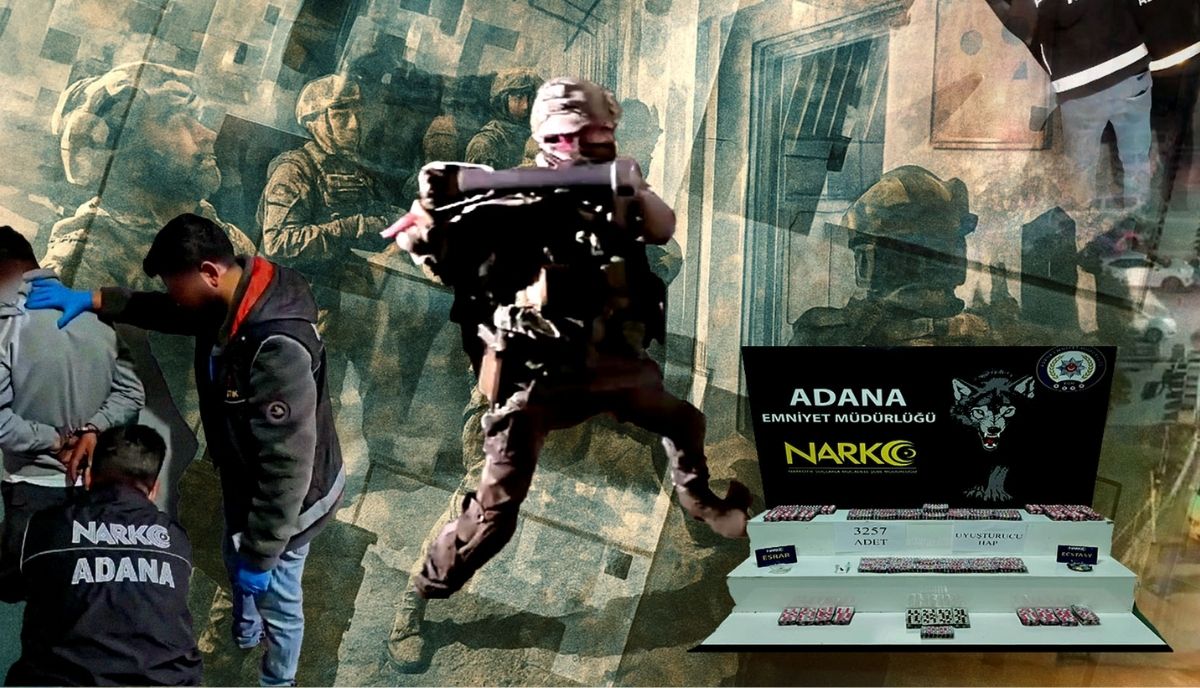 Adana merkezli 7 ilde dev uyuşturucu operasyonu